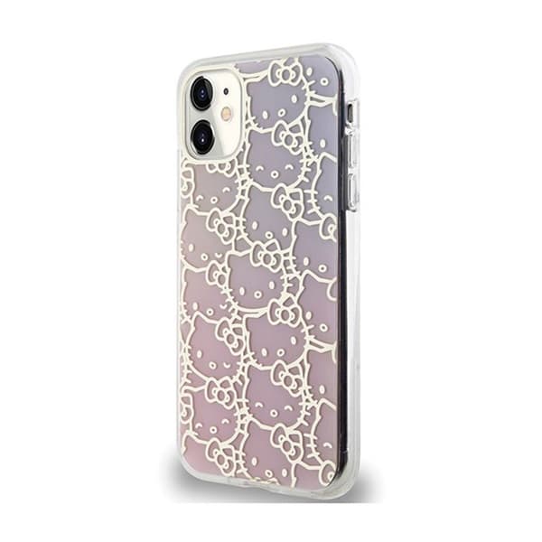 Mobilskal - Hello Kitty - iPhone 11 - IML Gradient Electrop - Kitty Head - Stötskydd