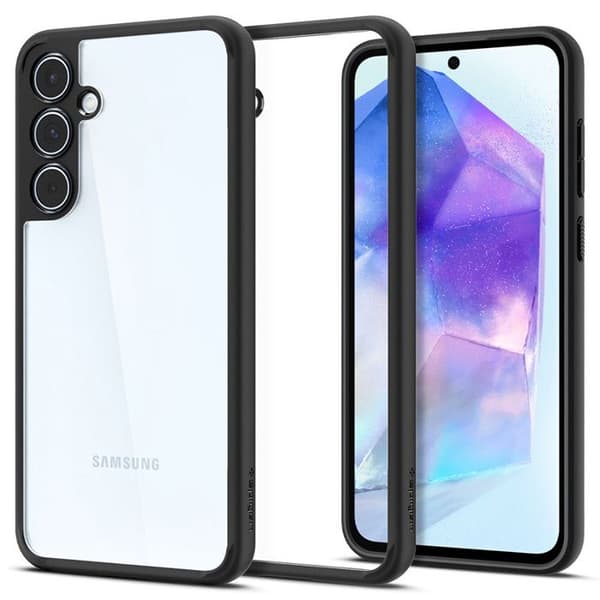 Skyddsfodral - SPIGEN - Ultra Hybrid - Samsung Galaxy A55 5G - Mattsvart - Ultimat skydd