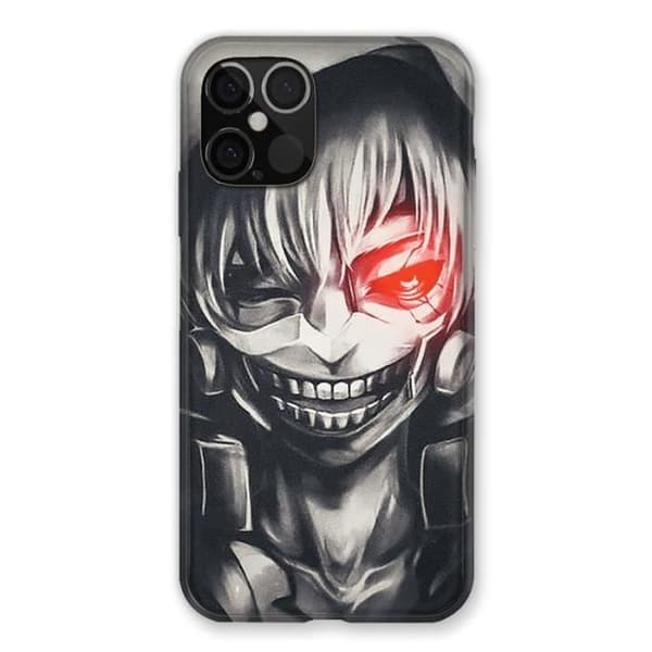 Fodral - COKITEC - Iphone 12 / 12 Pro - Manga Kaneki - Svart - Mjuk