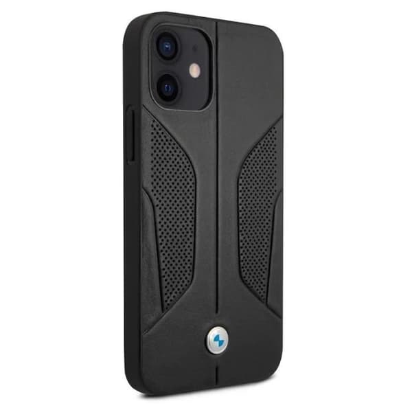 iPhone 12 & 12 Pro | BMW Fodral med perforerade sidor i äkta läder