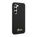 Miniatyrbild 4 av 4: Guess Silicone Script Metal Logo - Fodral till Samsung Galaxy S23 (svart) - 3666339114817