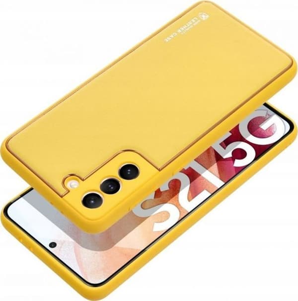 Hölster - etui - strumpa OEM ETUI I LÄDER för SAMSUNG A05 gul