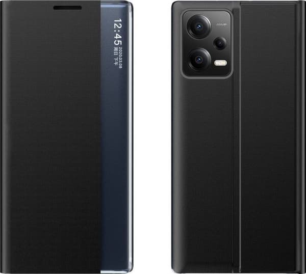 Hurtel New Sleep Case etui för Xiaomi Redmi Note 12 5G / Poco X5 5G fodral med svart flip-stöd