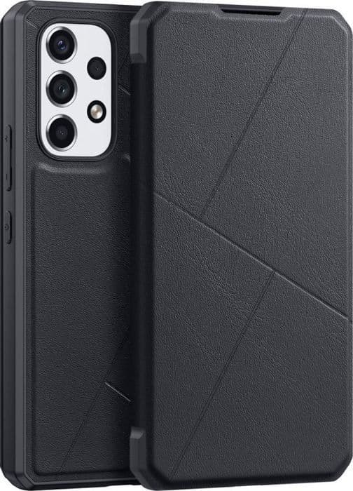 Coque telefon - bumper telefon Dux ducis Skin X holster fodral med klaff för Samsung Galaxy A73 svart