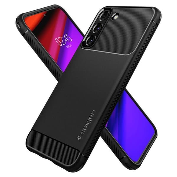 Fodral - SPIGEN - Robust rustning - Svart - Silikon - Tunt skydd