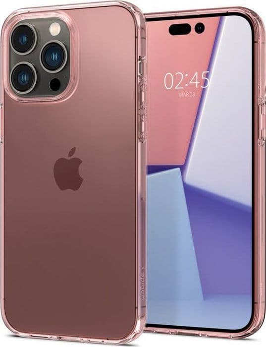 Coque telefon - bumper telefon Spigen - ACS04638 - Crystal Flex, rosé kristall - iPhone 14 Pro Max