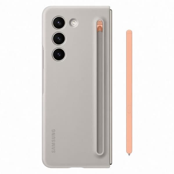 SAMSUNG Z Fold5 Fodral med inbyggd S Pen - Kräm