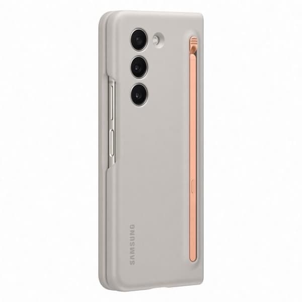 SAMSUNG Z Fold5 Fodral med inbyggd S Pen - Kräm