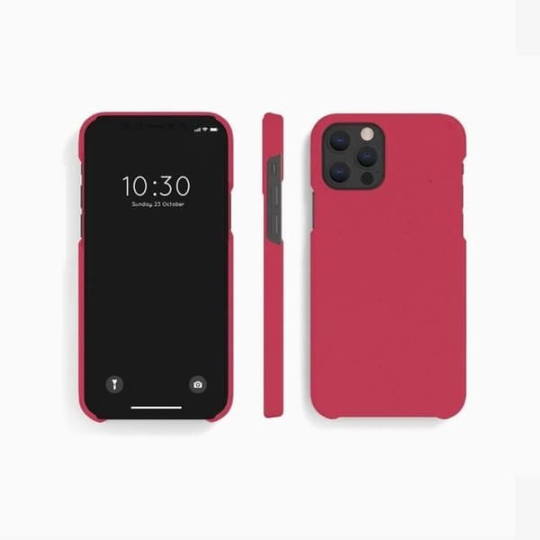 Ekologiskt skydd - WONDEE - iPhone 13 - Biologiskt nedbrytbar - Minimalistisk - Granatäpple Röd