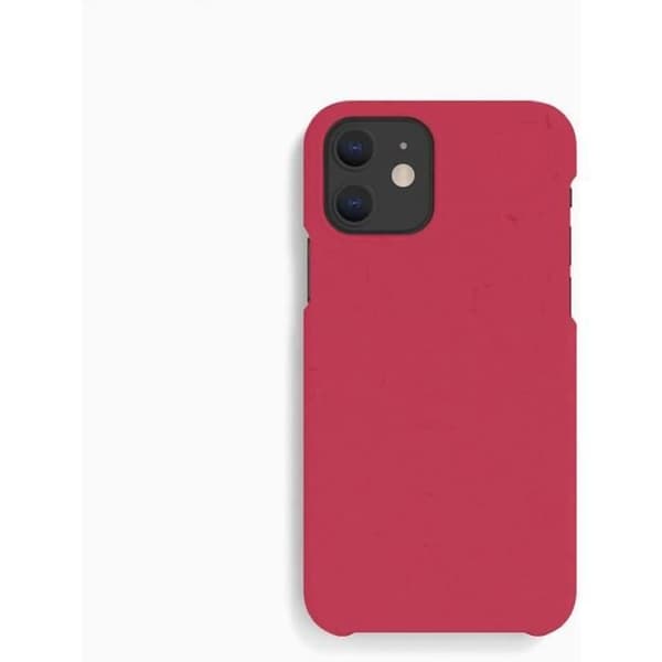 Ekologiskt skydd - WONDEE - iPhone 13 - Biologiskt nedbrytbar - Minimalistisk - Granatäpple Röd