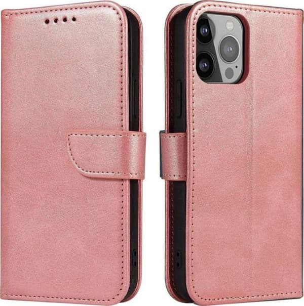 Coque téléphone - bumper téléphone Hurtel Magnet Case Case pour Xiaomi Redmi Note 12 Cover avec Flip Wallet Stand Rose
