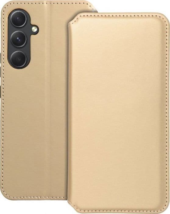 Pochette etui connecte Oem Holster dubbel ficka för SAMSUNG A54 5G guld