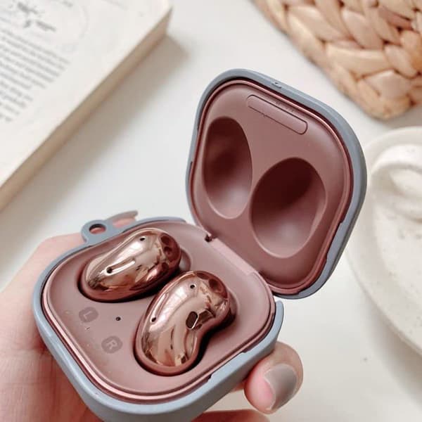 Housse - etui - chaussette Royalcover Coque en Silicone pour Samsung Galaxy Buds Live/Pro - Grå