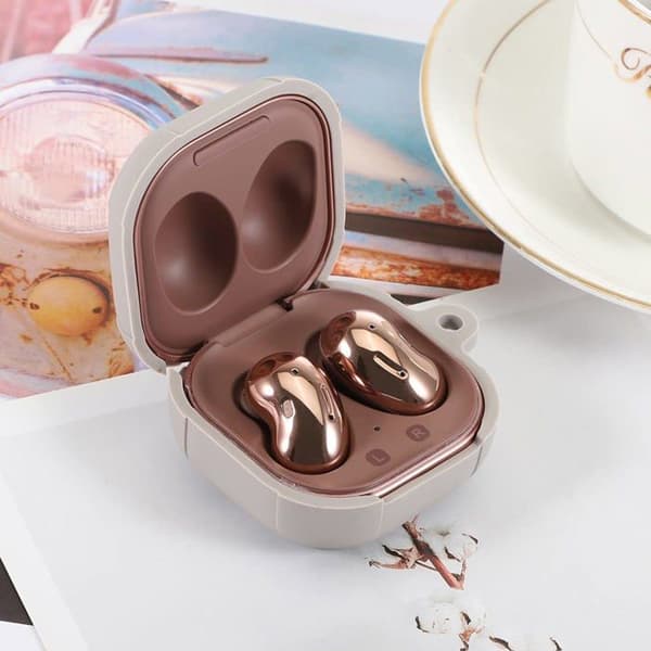 Housse - etui - chaussette Royalcover Coque en Silicone pour Samsung Galaxy Buds Live/Pro - Grå