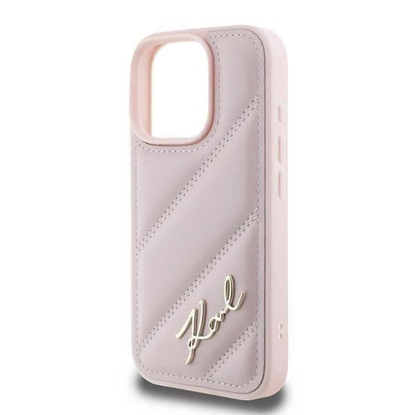 Coque Souple - Karl Lagerfeld - iPhone 16 Pro Max - Matelassé - Ekoskinn - Vintage