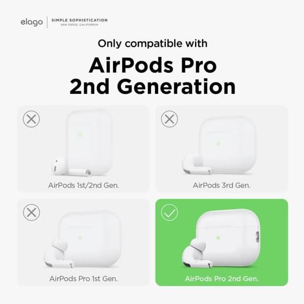 Elago silikonetui för AirPods Pro 2 svart