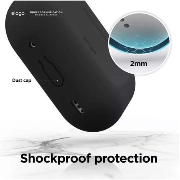 Elago silikonetui för AirPods Pro 2 svart