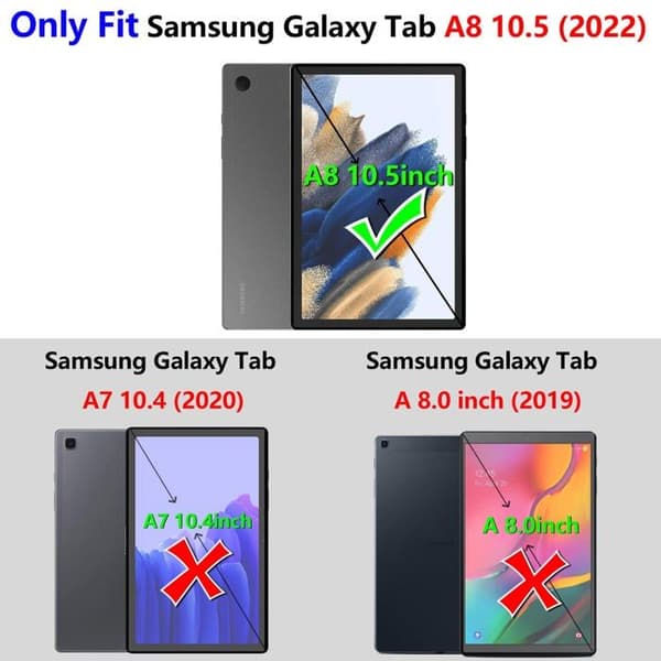 Skydd för surfplatta - fodral för surfplatta Ztotopcases - ZTS-Samsung Tab A8 2022 Barn Blå