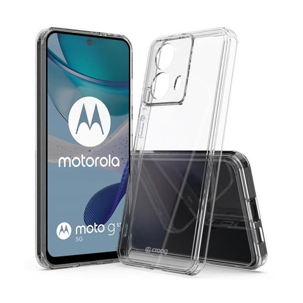 Smartphone-fodral - Crong - Moto G53 - Transparent - Hård akryl - Stötsäker