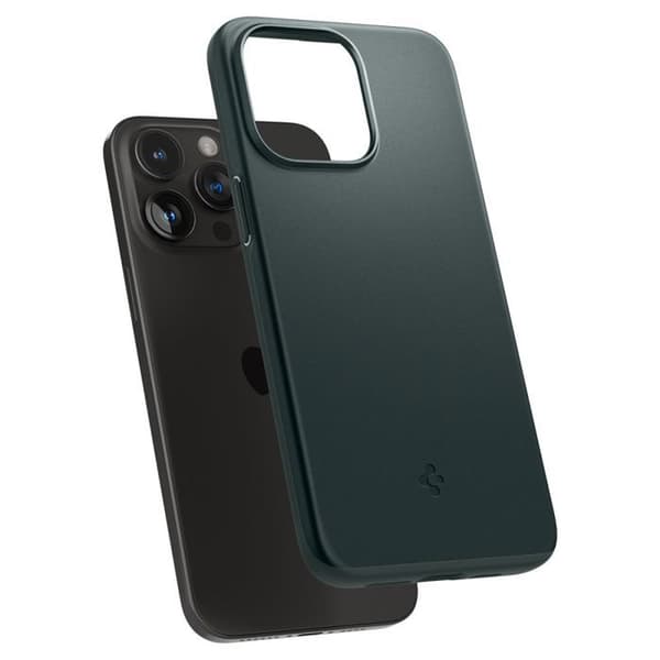 Coque för iPhone 15 Pro Max - Spigen Thin Fit - Abyssgrön