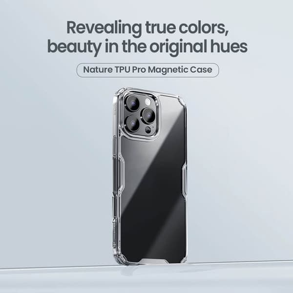 Skyddsskal - Nillkin - iPhone 16 Pro Max - Transparent - Semi-rigid - TPU