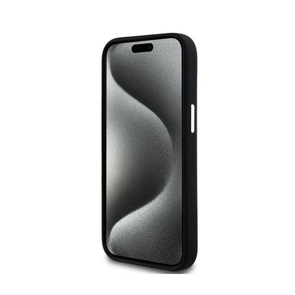 DKNY Liquid Silicone Small Metal Logo MagSafe - Fodral för iPhone 15/14/13 (svart)