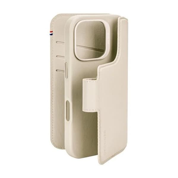 MagSafe-kompatibelt iPhone 16 Pro-fodral med korthållare i beige läder