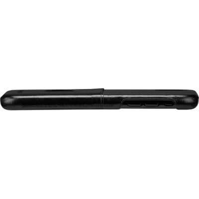 Dbramante1928 Svart läderhårt fodral för iPhone XR