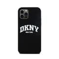 Miniatyrbild 3 av 6: DKNY Liquid Silicone White Logo Print MagSafe - Fodral för iPhone 12 / iPhone 12 Pro (svart)
