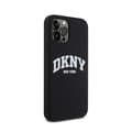 Miniatyrbild 4 av 6: DKNY Liquid Silicone White Logo Print MagSafe - Fodral för iPhone 12 / iPhone 12 Pro (svart)