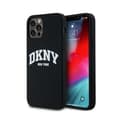 Miniatyrbild 1 av 6: DKNY Liquid Silicone White Logo Print MagSafe - Fodral för iPhone 12 / iPhone 12 Pro (svart)