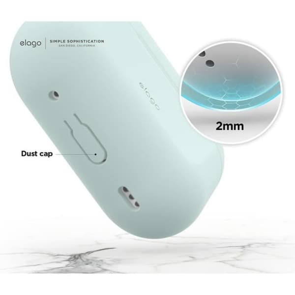 Elago silikonfodral för AirPods Pro 2 Mintgrön