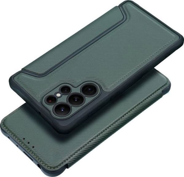 Hölster - fodral - strumpa OEM Bokfodral RAZOR för SAMSUNG S23 mörkgrön