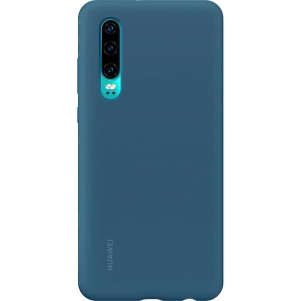 HUAWEI Hårt fodral med blå soft touch finish för Huawei P30