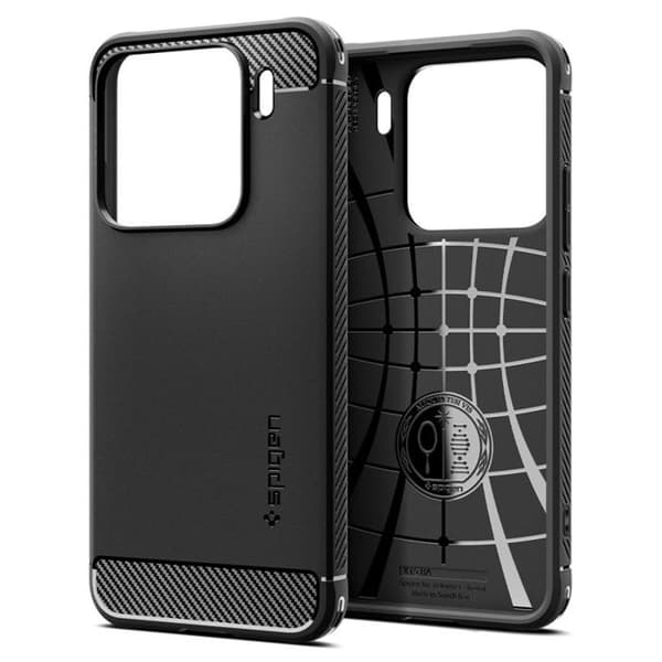Coque för Xiaomi 15 - Spigen Rugged Armor - Svart