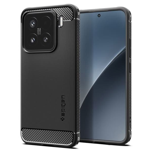 Coque för Xiaomi 15 - Spigen Rugged Armor - Svart