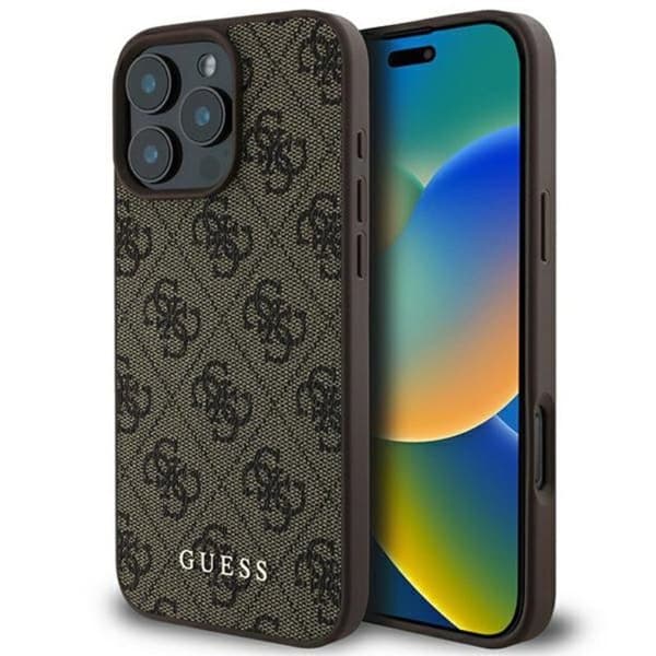 Guess 4G Classic - Skal för iPhone 16 Pro Max (brun)