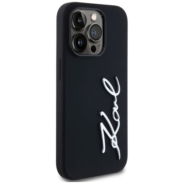 Coque för iPhone 14 Pro - Karl Lagerfeld Silikon (KLHCP14LSCMSMVVK) - Karl Script