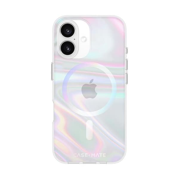 Skyddande skal - Case-Mate - iPhone 16 - Iriserande - Semi-hårt - Tvålbubbla