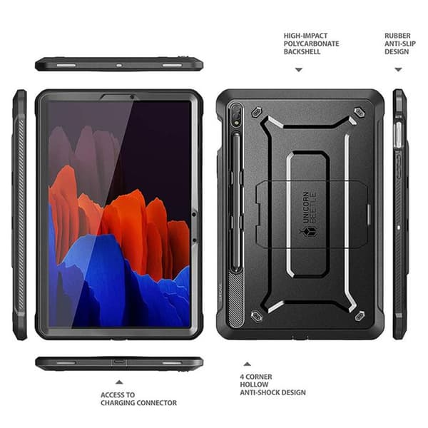 Supcase - Licorne Beetle Pro - Samsung Galaxy Tab S7 Plus / S8 Plus - Svart