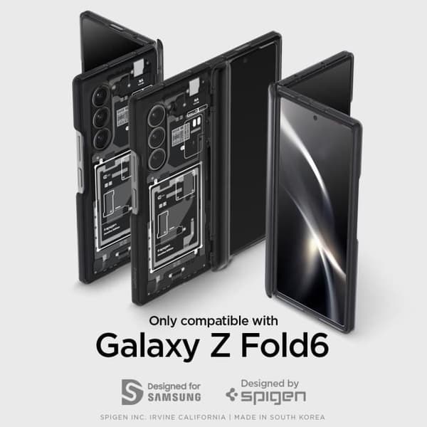 Coque - Spigen - Ultra Hybrid Pro - Kompatibel med Samsung Galaxy Z Fold 6 - Färg Zero One - Hård