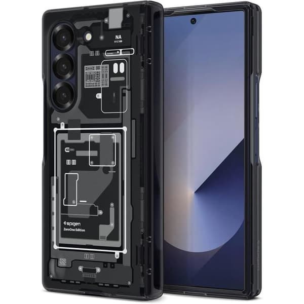 Coque - Spigen - Ultra Hybrid Pro - Kompatibel med Samsung Galaxy Z Fold 6 - Färg Zero One - Hård