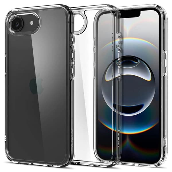 Telefonfodral - Spigen - iPhone 16e - Ultra Hybrid - Anti-gulning - Transparent