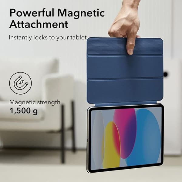 Fodral för iPad 10 (2022) 10.9 - ESR Rebound Magnetisk - Mörkblå