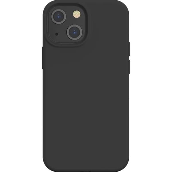 Svart SoftTouch Silikonfodral till iPhone 13 mini Bigben
