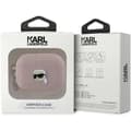 Miniatyrbild 4 av 4: Coque AirPods Pro 2 - Karl Lagerfeld - Monogram Karl Head - Eco-läder - Rosa - Semi-hård