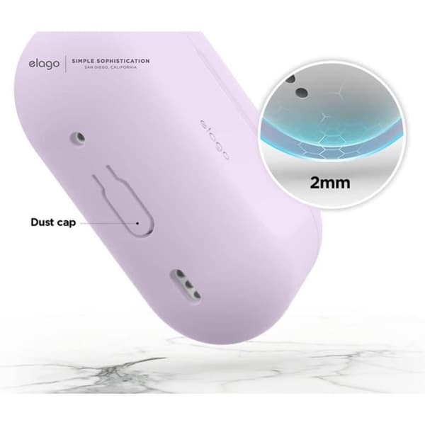 Elago silikonhänge för AirPods Pro 2 Lavendel