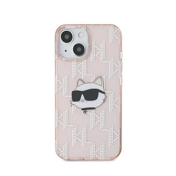 Telefonskal - Karl Lagerfeld - Choupette - iPhone 15/14/13 - Rosa - Lyxig - MagSafe