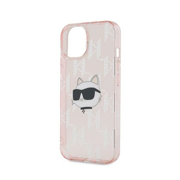 Telefonskal - Karl Lagerfeld - Choupette - iPhone 15/14/13 - Rosa - Lyxig - MagSafe