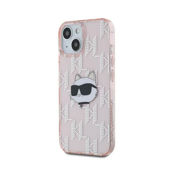 Telefonskal - Karl Lagerfeld - Choupette - iPhone 15/14/13 - Rosa - Lyxig - MagSafe